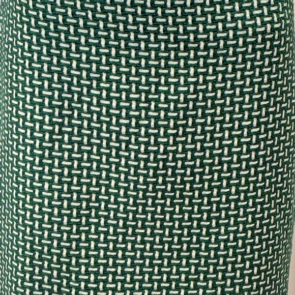 Vtg Talbots Green Old Money Tweed Basketweave Pencil Skirt Size‎ 6 Quiet Luxury - Picture 2 of 9